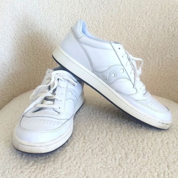 Saucony Jazz Court PU Leather Men's Tennis Shoes - Picture 3 of 11